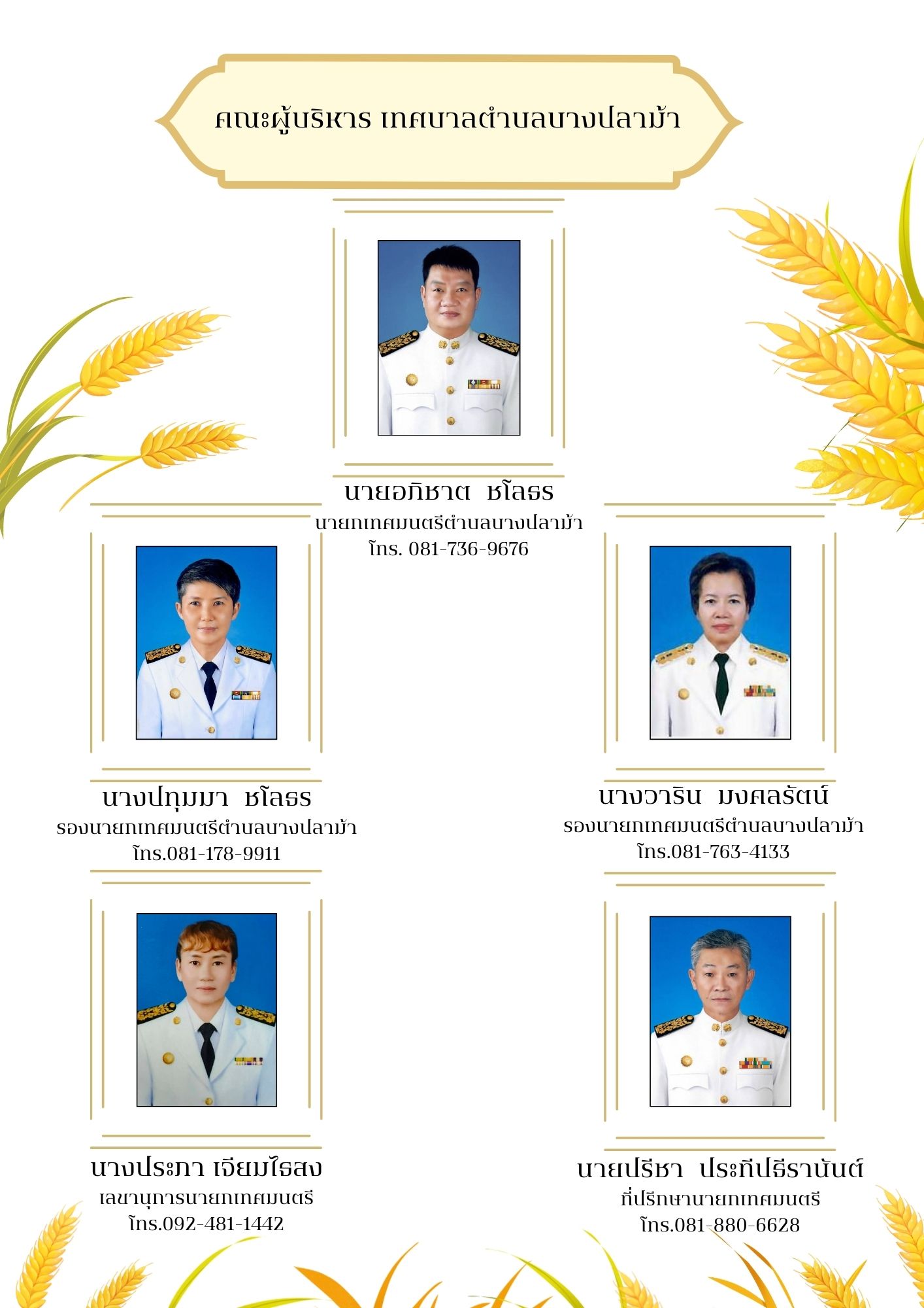 เทศบาลตำบลบางปลาม้า   สํานักปลัด เทศบาลตําบลบางปลาม้า